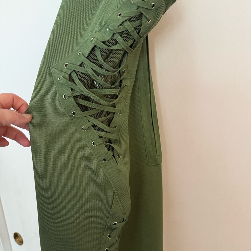 WOW Couture Olive Backless Dress - Picture 5 of 7